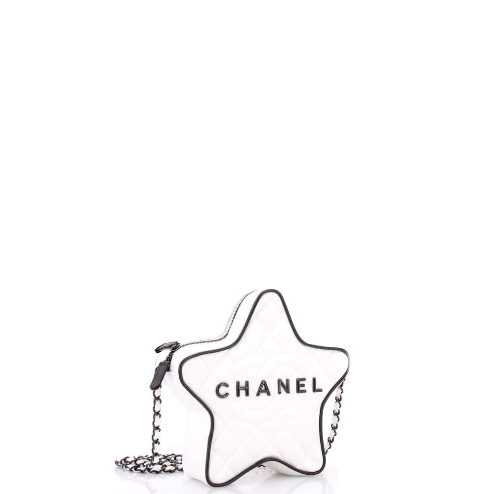 Chanel CC Walk of Fame Star Bag Quilted Satin - Picture 2 of 5